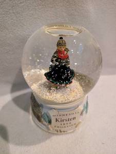 lot 1505 image: American Girls Collection Kirsten 1854 Frontier Snow Globe