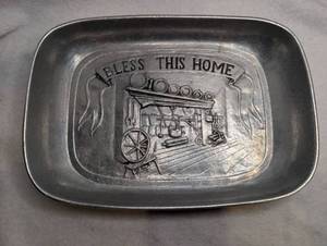 lot 4006 image: Pewterex Bless This Home Decorative Tray