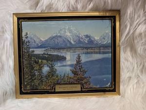 lot 4010 image: Warners Garage Forks Washington Mountain Lake Scenic Framed Print