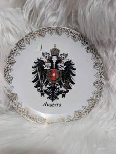 lot 4014 image: Austria Decorative Plate Double-Headed Eagle Crest