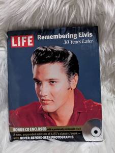 lot 6513 image: LIFE Magazine Book Remembering Elvis 30 Years Later with Bonus CD