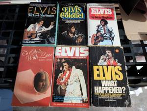 lot 6550 image: Elvis Books Lot of 6 Biographies and Photographs Collection