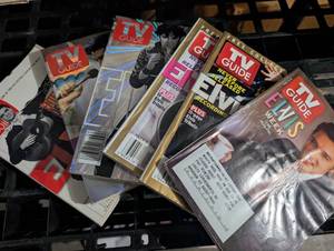 lot 6553 image: TV Guide Elvis Collection 11 Issues 2000-2005 with Collectors CD