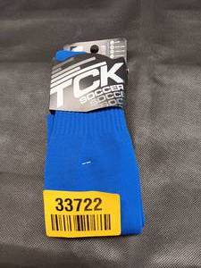 lot 33722 image: Blue Soccer socks, size Large
