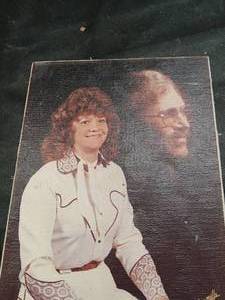 lot 33741 image: Vintage Self-portrait on canvas