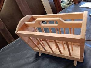 lot 33746 image: Wooden MagazineBook holder