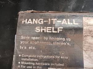 lot 33772 image: Heavy-duty Hang-it-all shelf up to 110 lbs