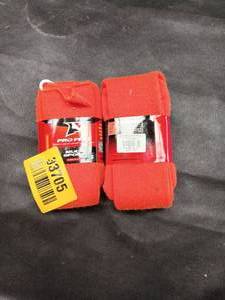 lot 33705 image: Two sets of Pro Feet athletic long socks Size small in red