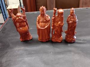 lot 33666 image: Vintage standing Buddha figurine set of 4