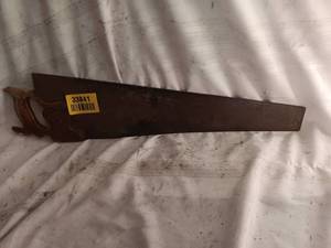lot 33841 image: Wooden Handle Hand Saw