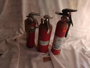 lot 33852 image: Three Fire Extinguishers