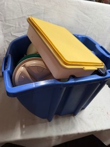 lot 33923 image: Huge Lot of Misc Plastic Kitchenware items.