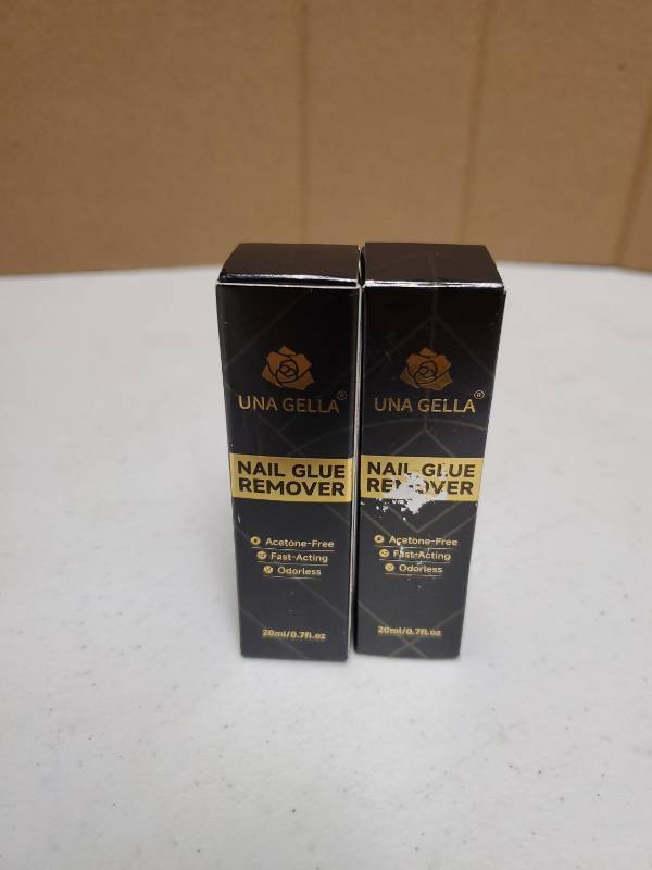 lot 18204 image: Nail Glue Remover Acetone-Free 20ml 2 Pack - Retail $10
