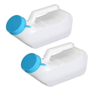 lot 73572 image: Urinals for Men with Glow in The Dark,1000ml Thick Pee Bottles with Lid,Spill Proof Urinal Bottle for Car,Hospital,Elderly & Incontinence,2 Pack - Retail $18