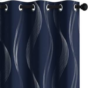lot 73573 image: Curtains for Living Room, Pattern Blackout Curtains 45 Inches Long - Retail $23