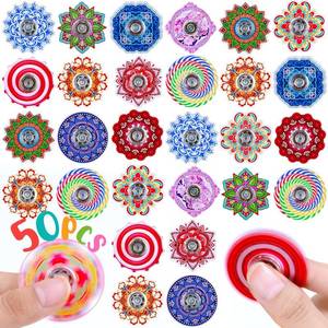 lot 73587 image: 50 Pack Fidget Toys Bulk Fidget Spinners Fidgets Classroom Prizes Box Toys - Retail $20