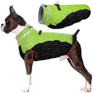 lot 73597 image: Dog Coat Warm Dog Winter Coat Waterproof Dogs Jacket with Harness - Retail $43