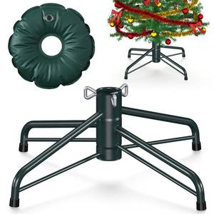 lot 73634 image: Christmas Tree Stand for 4-6 Ft Artificial Trees, Universal Replacement Christmas Tree Base, Metal Folding Xmas Tree Stand Fits Artificial Tree Under 1.37 Inch Poles - Retail $12