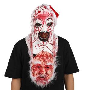 lot 73642 image: Clown Mask Art the Clown Mask Scary Killer Full Head Helmet Halloween Cosplay Costume Props Adults - Retail $20