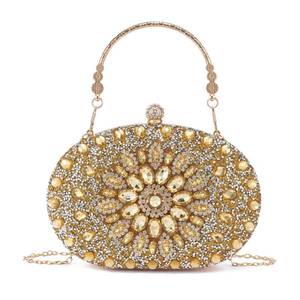 lot 73663 image: Rhinestone Clutch Purses For Women Evening Sparkly Clutch Crystal Diamond Bag For Party Weddings Formal Prom(Glod) - Retail $29