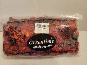 lot 73684 image: 12 Pcs Plaid Glitter Poinsettia 5.5 Artificial Flowers Christmas, redgreen - Retail $28