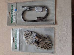 lot 128 image: WindowDimensions RodSystem Meridian Finials and Holdback Arms Kit