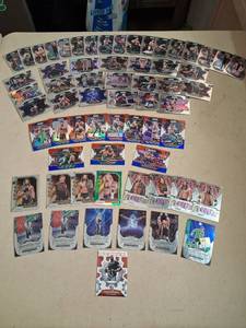 lot 238 image: WWE Wrestling Trading Cards Lot Topps Prizmatic Finest
