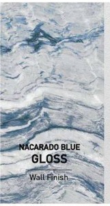 lot 21044 image: CASTICO glue-up shower wall panel in Nacarado Blue, 1 Panel, Approximately 30 x 84 Inches