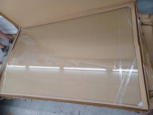 lot 21059 image: Glass Shower Panel, Approximately 78 x 48 Inch