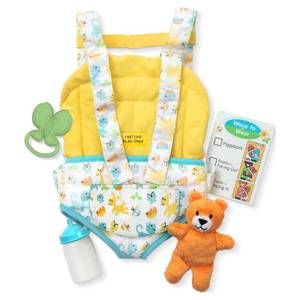 lot 21064 image: Melissa & Doug Baby Carrier Play Set Model 31715