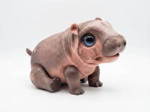 lot 21117 image: FurReal Sally The Silly Hippo Interactive Plush, Learns to Walk & Talk