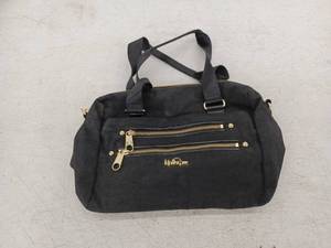 lot 21119 image: Kipling Black Nylon Handbag w Gold Hardware