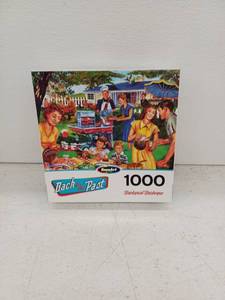 lot 21136 image: RoseArt Back in the Past 1000pc Jigsaw Puzzle Backyard Barbecue