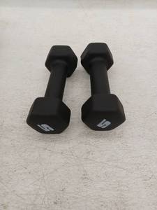 lot 21137 image: Cap Barbell Neoprene Dumbbell, 5 lb Black, 2 Pack