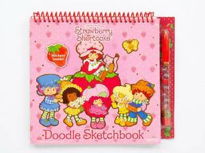 lot 21140 image: Strawberry Shortcake Doodle Sketchbook with Stickers, and Pen
