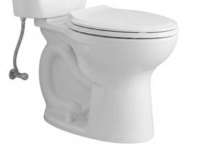 lot 21151 image: White Ceramic  Toilet Base with Soft-Close Seat and Wax Ring kit (Incomplete)
