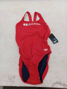 lot 21155 image: Speedo Guard Red Swimming Suit Size 12