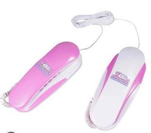 lot 21162 image: Twin Phone Wired Intercom Set for Kids