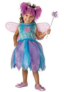 lot 21178 image: Disguise Toddler Girls Deluxe Sesame Street Abby Cadabby Fairy Costume 3T-4T