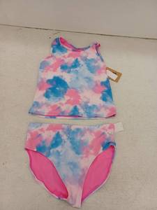 lot 21188 image: Kids Tie-Dye Two-Piece Swimsuit XL(16)