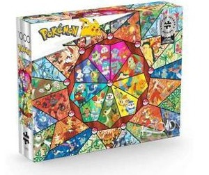 lot 21196 image: Buffalo Games Pokemon Stained Glass 1000pc Puzzle