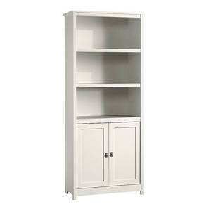 lot 21206 image: Sauder Cottage Road Library with Doors Soft White 71in  Retail $130.35