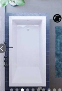 Swiss Madison Drop In Bath Tub, Left Or Right Side, 36 x 60 Inch
