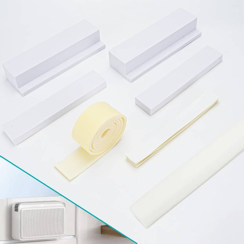 lot 46942 image: Foam Block for Midea U Shaped Window Air Conditioner Units, Air Conditioner Window Seal Kit,Winter Summer,Prevent ColdHot Air Leakage. - Retail $20