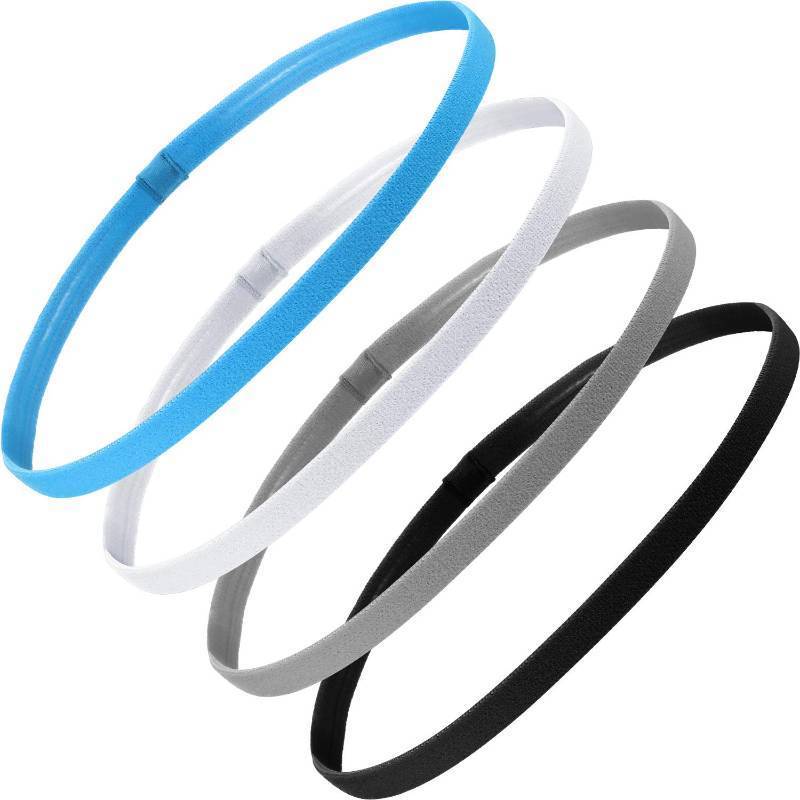 lot 46968 image: 3 PCS, Bememo Thin Sport Headband,Black, White, Royal Blue, MISSING GRAY. - Retail $5