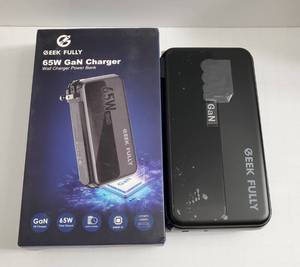 lot 18467 image: 2 in-1 Portable Charger Power Bank 14400mAh Battery Pack USB-C Portable Charger with GaN 65W Wall Charger Fast Charging  - Retail $50