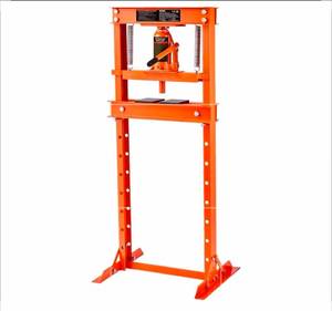 lot 18413 image: VEVOR Hydraulic 12 Ton H-Frame Garage Floor Adjustable Shop Press - Retail $149