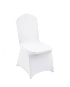 lot 19398 image: VEVOR Stretch Spandex Folding Chair Covers, Universal Fitted Chair Cover, Removable Washable Protective Slipcovers, for Wedding, Holiday, Banquet, Party, Celebration, Dining (30PCS White) - Retail $45