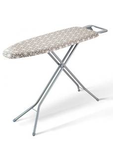 lot 19443 image: VEVOR Ironing Board with Large 51 x 13 Ironing Surface, Thickened 4 Layers Iron Board with Heat Resistant Cover and 100% Cotton Cover, 7 Adjustable Heights Ironing Board for Home Laundry Room Use - Retail $63