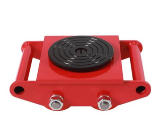 lot 19467 image: Heavy Duty Machine Dolly Skate, Machinery Roller Mover, 6t 13200lbs Machine Moving Skates Industrial Machinery Mover Rotating Roller (Red) - Retail $49